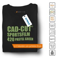 STAHLS® CAD-CUT® SportsFilm Flexfolie 420 Pastel Green, (Bild 2) Nicht farbechte Beispieldarstellung