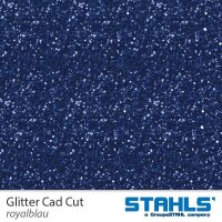 STAHLS® CAD-CUT® Glitter Flexfolie 942 Royal Blue, (Bild 3) Nicht farbechte Beispieldarstellung