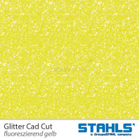 STAHLS® CAD-CUT® Glitter Flexfolie 936 Neon Yellow, (Bild 3) Nicht farbechte Beispieldarstellung
