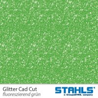 STAHLS® CAD-CUT® Glitter Flexfolie 937 Neon Green, (Bild 3) Nicht farbechte Beispieldarstellung