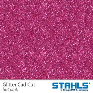 STAHLS® CAD-CUT® Glitter Flexfolie 943 Hot Pink, (Bild 3) Nicht farbechte Beispieldarstellung