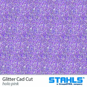 STAHLS® CAD-CUT® Glitter Flexfolie 996 Holo Pink, (Bild 3) Nicht farbechte Beispieldarstellung