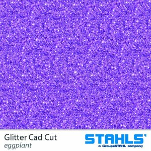 STAHLS® CAD-CUT® Glitter Flexfolie 954 Eggplant, (Bild 5) Nicht farbechte Beispieldarstellung