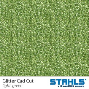 STAHLS® CAD-CUT® Glitter Flexfolie 953 Light Green, (Bild 3) Nicht farbechte Beispieldarstellung