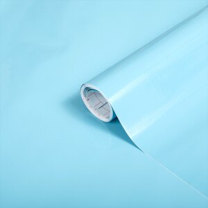 d-c-fix® Möbelfolie Uni Lack Aqua (45cm), (Bild 1) Nicht farbechte Beispieldarstellung