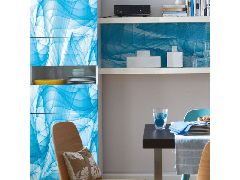 D-c-fix Glasfolie (Blau/Grün, 200 x 45 cm, Lisboa, Selbstklebend