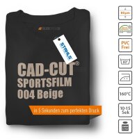 STAHLS® CAD-CUT® SportsFilm Flexfolie 004 Beige, (Bild 2) Nicht farbechte Beispieldarstellung