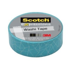 3M&trade; Scotch Expressions Washi Tape Blue Cracked...